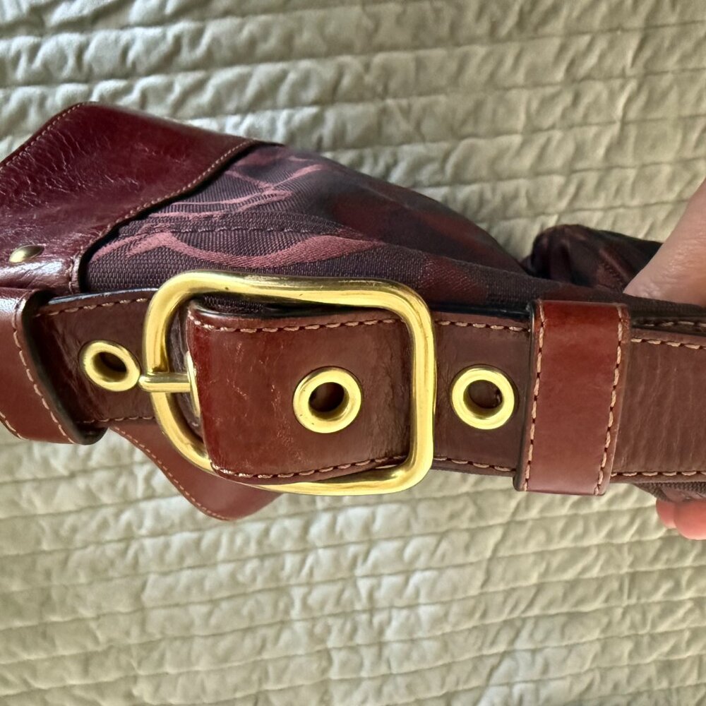 Coach Dark Red Hobo Bag - Picture 5 of 6